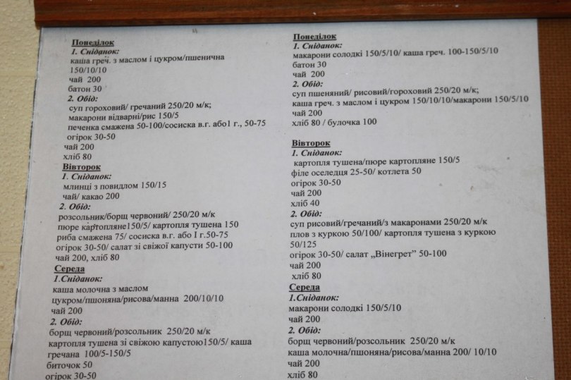 Шкільний сніданок в Мені коштує 4 гривні