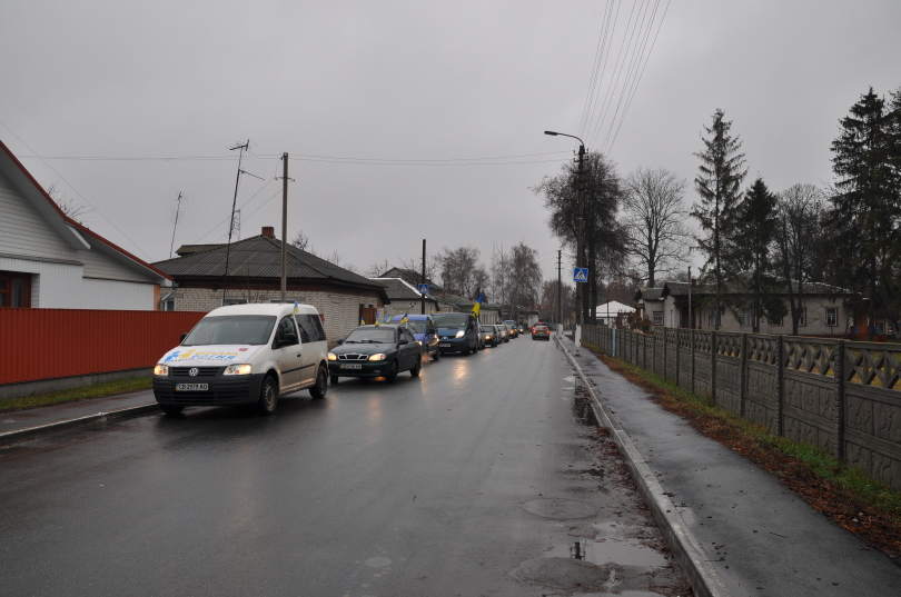 У Мені пройшов автопробіг приурочений річниці Революції Гідності. Фото