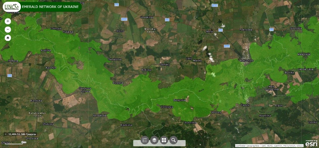 Долину Десни включили до Смарагдової мережі Європи, як територію особливого природоохоронного значення
