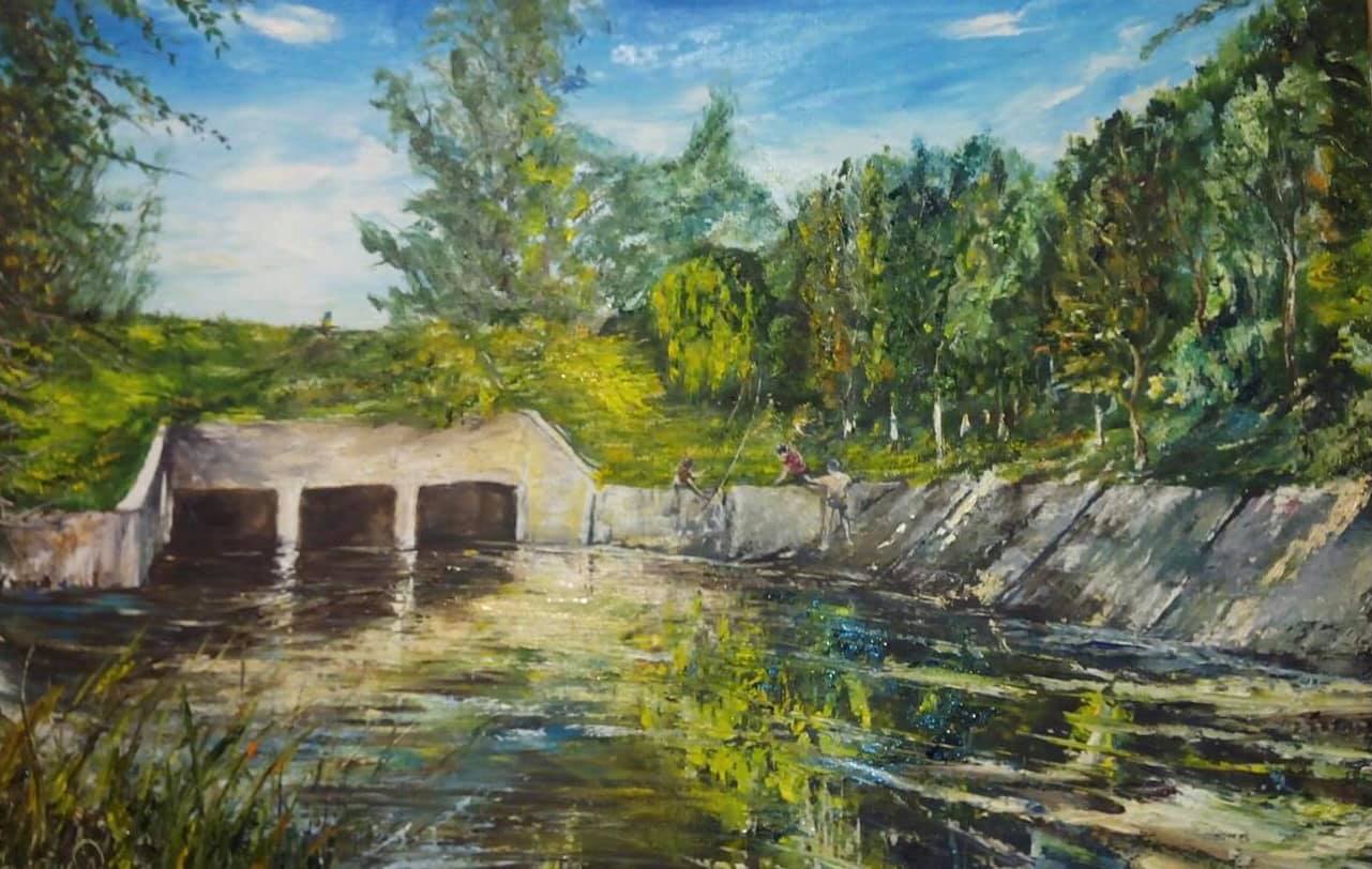 ФОТОФАКТ. Картина, написана з Менського міського пляжу