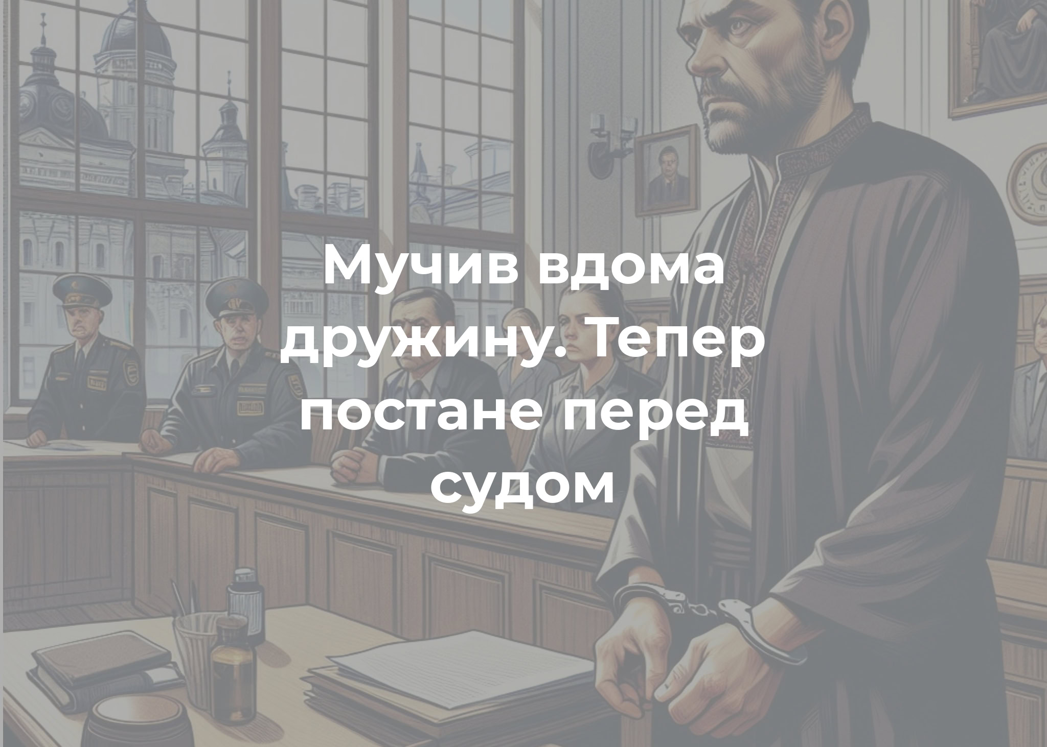 За систематичне насильство над дружиною жителю Менської громади загрожує до 2-х років позбавлення волі