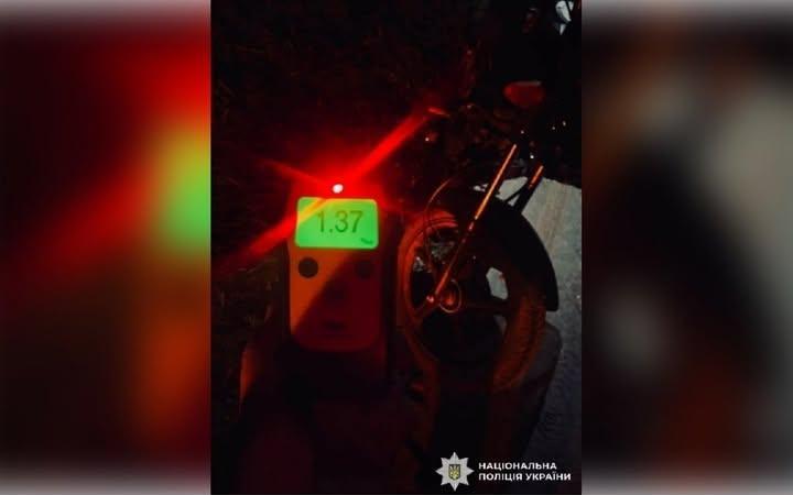 Поліція притягнула до відповідальності нетверезого мотоцикліста в Мені